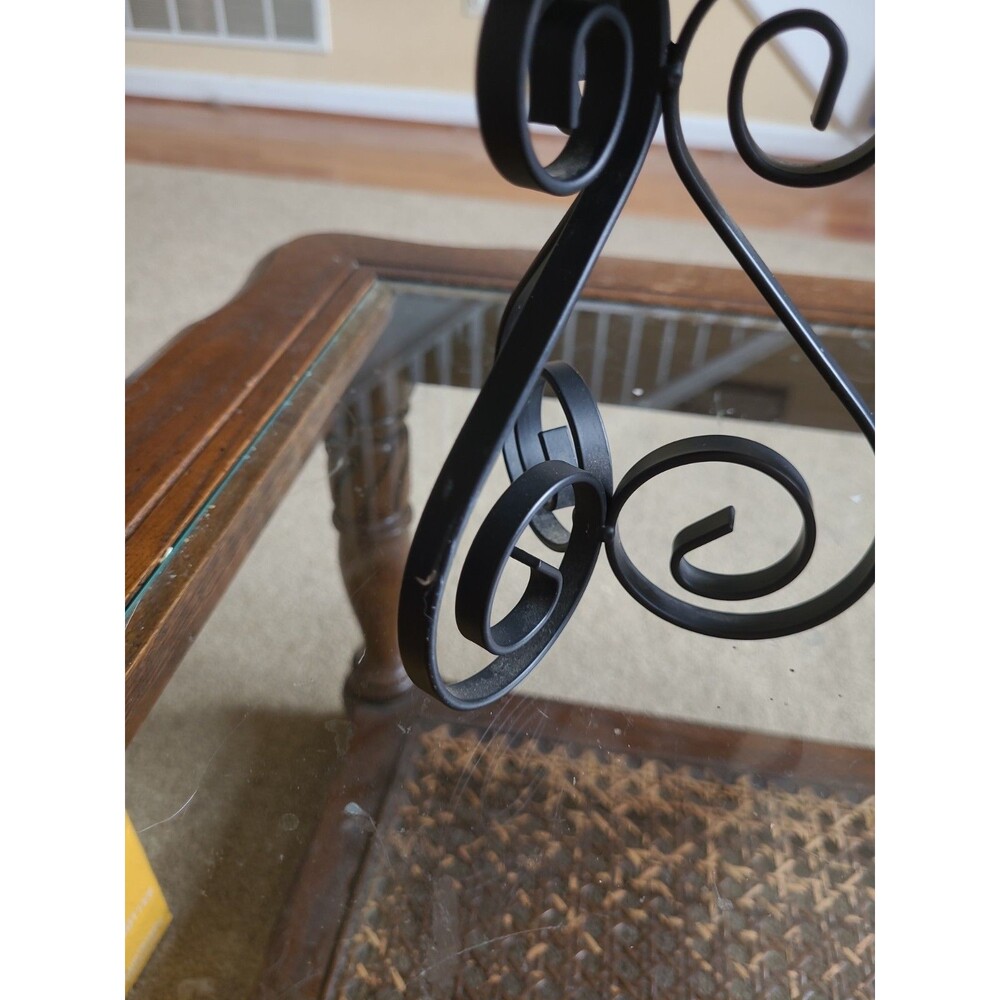 Lot of 3 Black Metal Pillar Candle Holders 4” Dia Graduated Heights - Picture 6 of 11